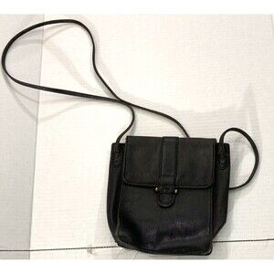 Fossil Dark Brown Leather Crossbody Bag / Organizer Purse